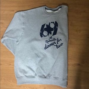 Funny Sweatshirt Gray 69 A Romantic Dinner For Two